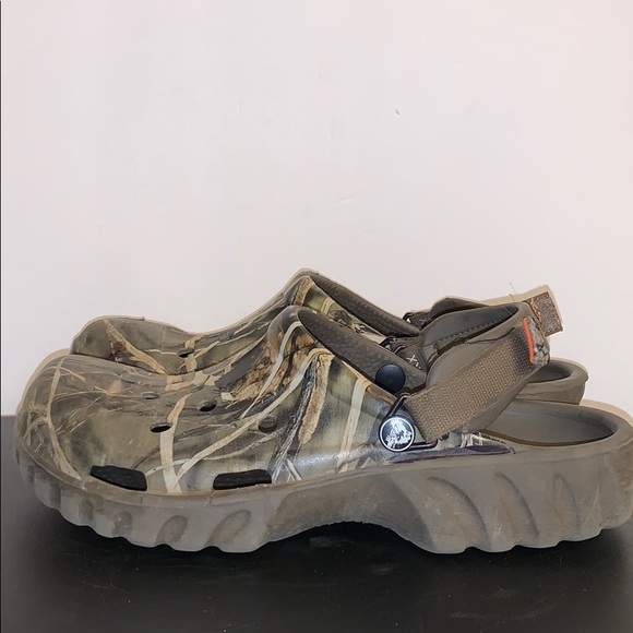 CROCS | Shoes | Camo Crocs With Velcro 